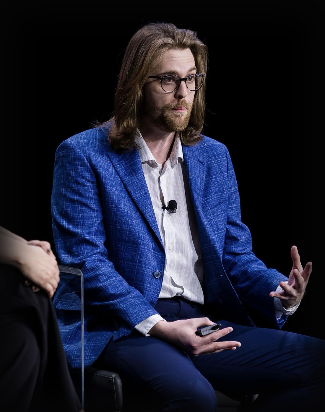 Speaking on the black stage