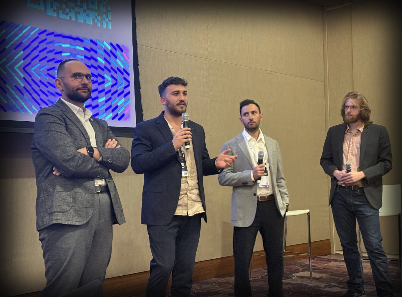The hyperautomation panel on stage